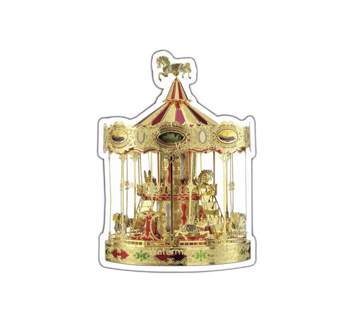 Carousel sticker decal - sticker,