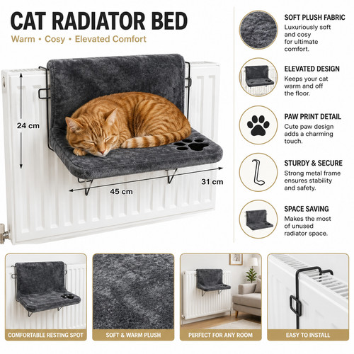 Cat warm radiator - cat, bed