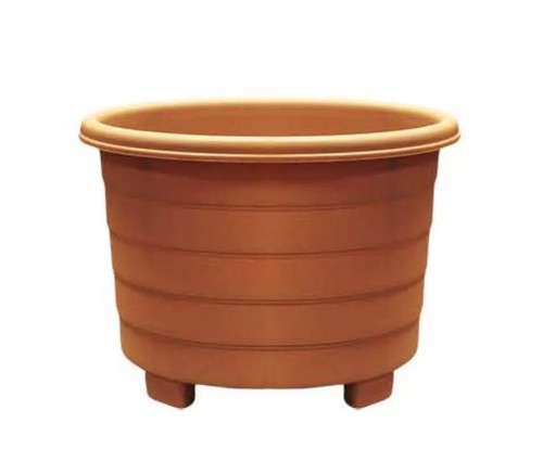 Round plastic flower - round, pots