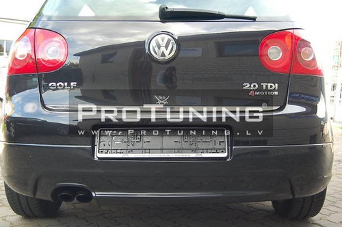 Golf rear bumper diffuser - v,