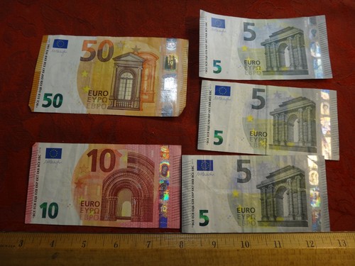 Lot euro notes euros - of,