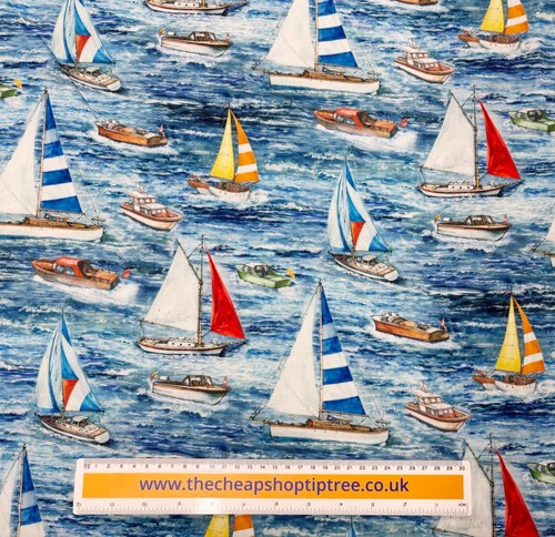 Seaside cotton fabric - seaside, mixed