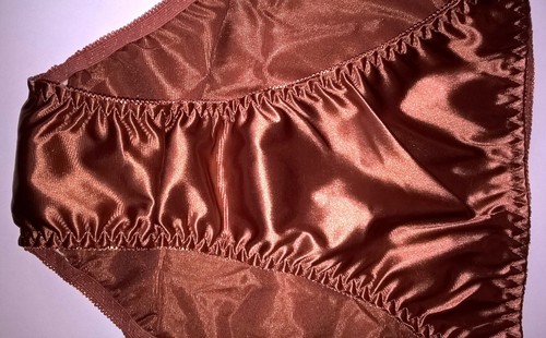 Sexy copper satin tanga bikini - copper,