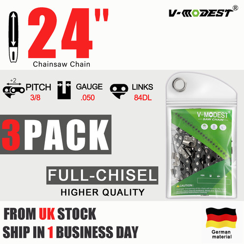 3pack chainsaw chain fits - 24",