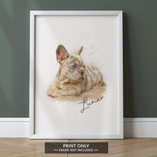 Watercolour Pet Portrait Print, Personalised, Any Pet -  BUY 1, GET 1 FREE