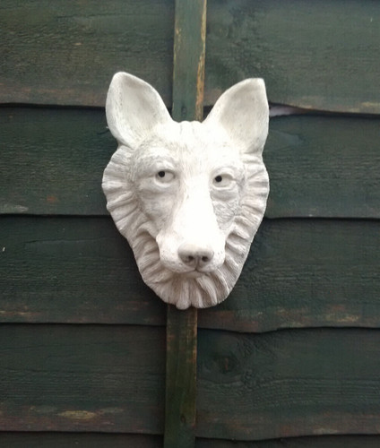 Stone fox foxes head - stone,