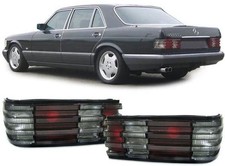 RARE Smoked taillights set for Mercedes S Class W126 79-92 + SEC Rear lamps