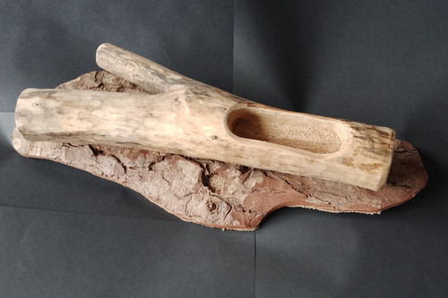 Rustic bark wood table - bark, &