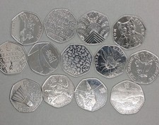 JOBLOT X 13 - 50p coin Fifty