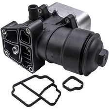 Oil Cooler Filter Housing Cap + Gasket for VW Caddy Golf Passat Audi A3 1.6 TDI