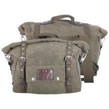 Oxford Motorcycle Heritage Side Luggage Panniers Khaki 40L