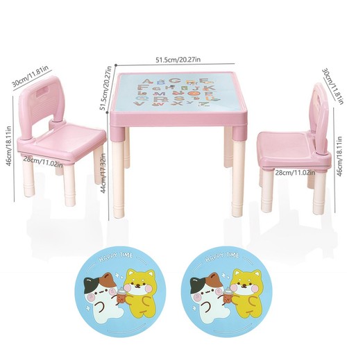 Plastic toddler table - table, chair