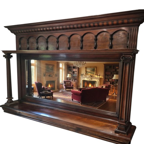 Large antique mahogany - antique,