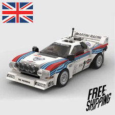 LANCIA 037 Rally Car Brick Model MOC - 244 pieces, 8 studs wide Building Blocks