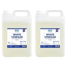 2x 5L White Vinegar Distilled for Glass Cleaning Cooking Pickling Stain Remover
