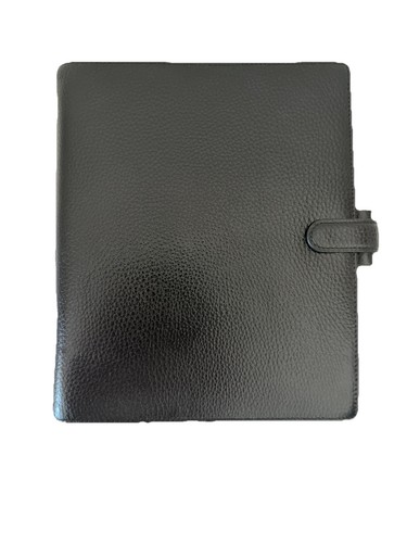 Filofax finsbury black real - filofax,