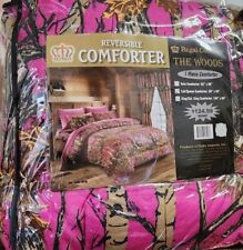 QUEEN SIZE HOT PINK CAMO 1 PC