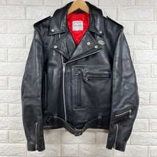 70s Lewis Leathers BRONX Double Riders Jacket Leather Jacket Long Jacket 38