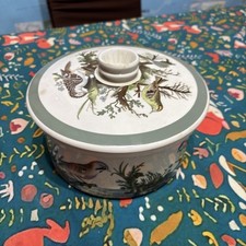 Portmeirion Birds Of Britain Casserole oven  Dish bowl with lid 9.5x9cm used 