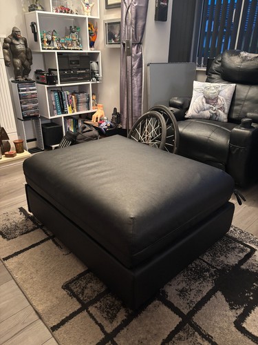 Ottoman pull out bed - out, (ikea)
