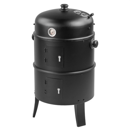 Upright outdoor bbq smoker - upright,