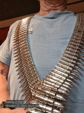 Metal Bullet Belt -  Nickel &