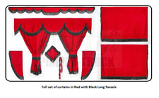 Truck curtains in RED (Scania, Man, Volvo, Renault, Iveco, Daf, Mercedes)