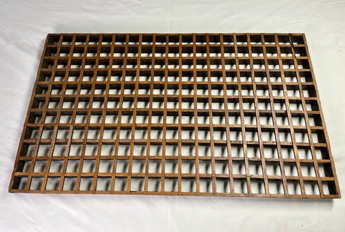 Antique oak printer type - oak, printer's