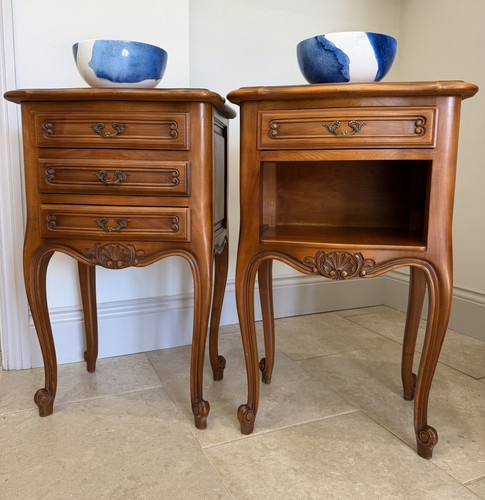 Pair french carved - french, hers