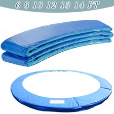 6 8 10 12 13 14FT Replacement Trampoline Pad Safety Spring Cover Padding Blue