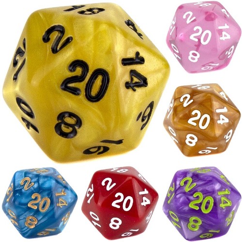 D20 poly dice - poly,