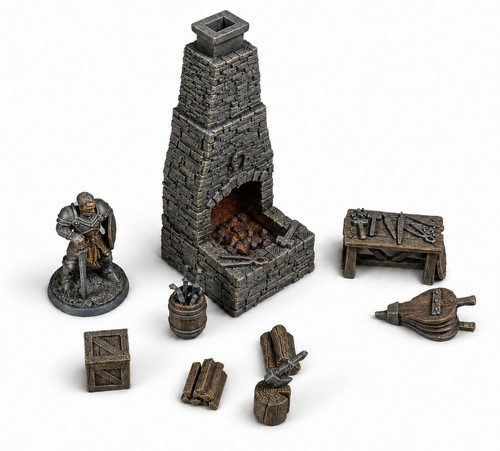 32mm blacksmith forge set - blacksmith,