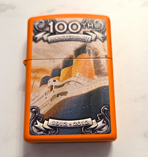 Zippo orange metal pocket - orange,