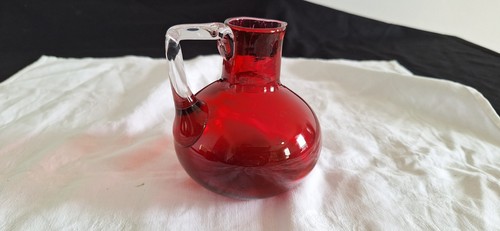 Vintage cranberry glass - cranberry, jug
