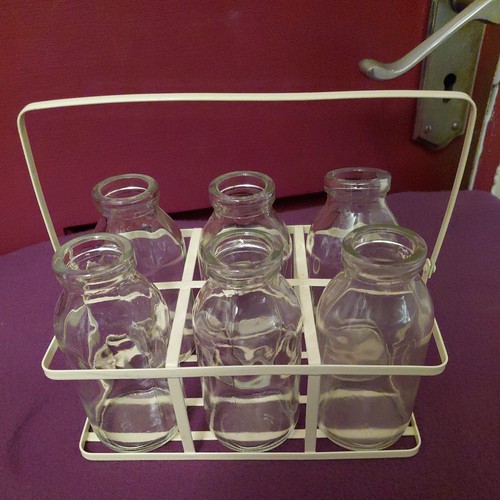 Vintage bottle basket - bottle, with