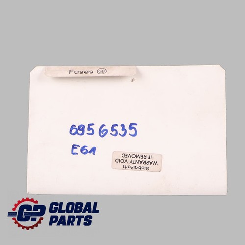 Bmw e61 fuse - fuse, diagram
