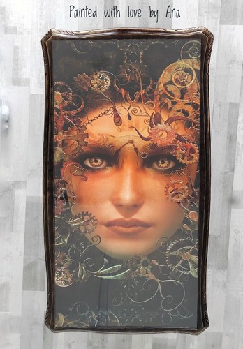 Vintage coffee table painted - coffee,