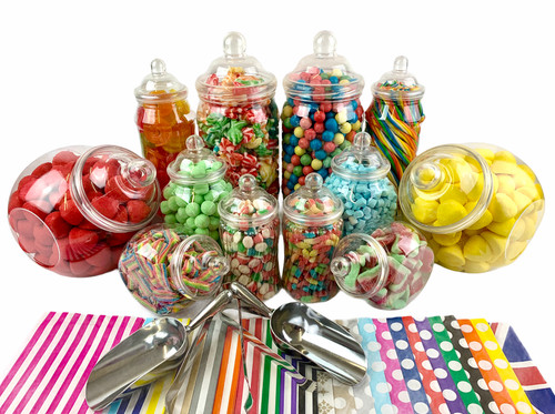 Jumbo plastic sweet jars - jumbo,