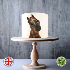 Horses edible cake topper