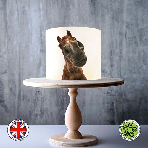 Horses edible cake - , topper