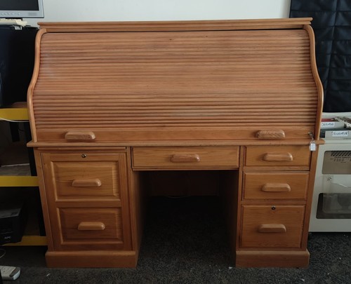 Solid oak roll top - oak, roll-top