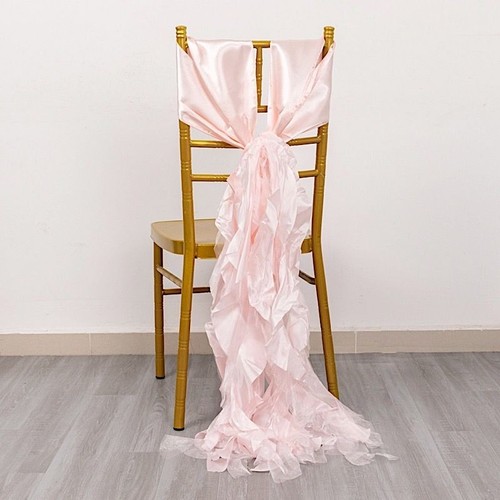 Curly willow chiffon satin - curly,