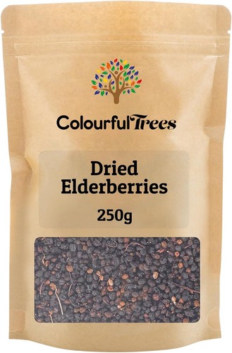 Dried elderberries whole 250g - dried,