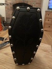 Small Black Faux Leather