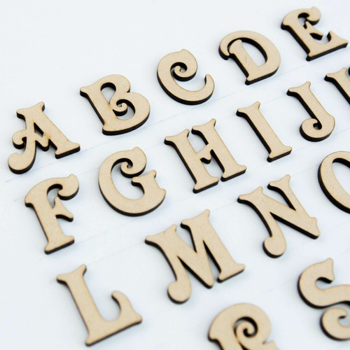 Wooden letters victorian z - wooden, a-z