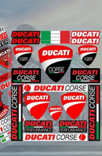 DUCATI  CORSE Motorcycle DECAL   Sticker Fuel Tank Fairing Body Badge HELMET
