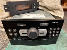 VAUXHALL CORSA D CD30 MP3 RADIO STEREO CD AUX WITH PAIRED DISPLAY PIANO BLACK