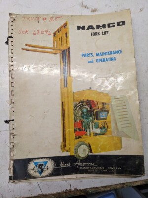 Namco fork lift - lift, parts