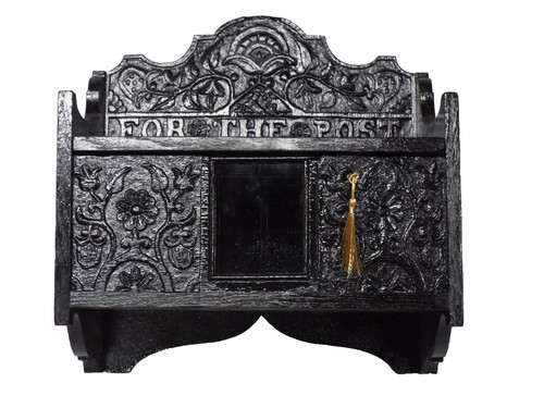 Large carved gothic painted - gothic,