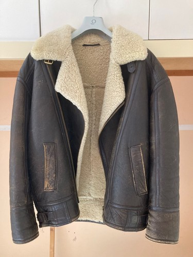 Vintage mens sheepskin flying - mens,
